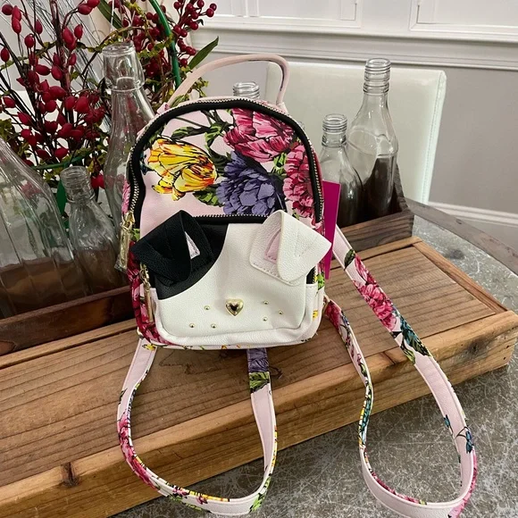 Betsey Johnson | Bags | Betsey Johnson Pink Floral Pug Mini 